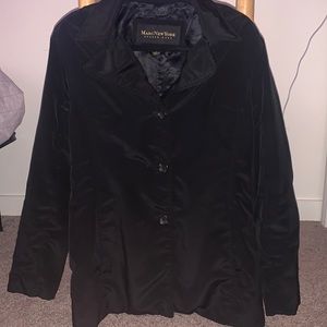 black button up jacket